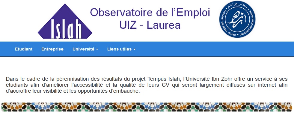 Enquête d insertion et suivi des Lauréats de l UIZ à travers l Observatoire de l Université