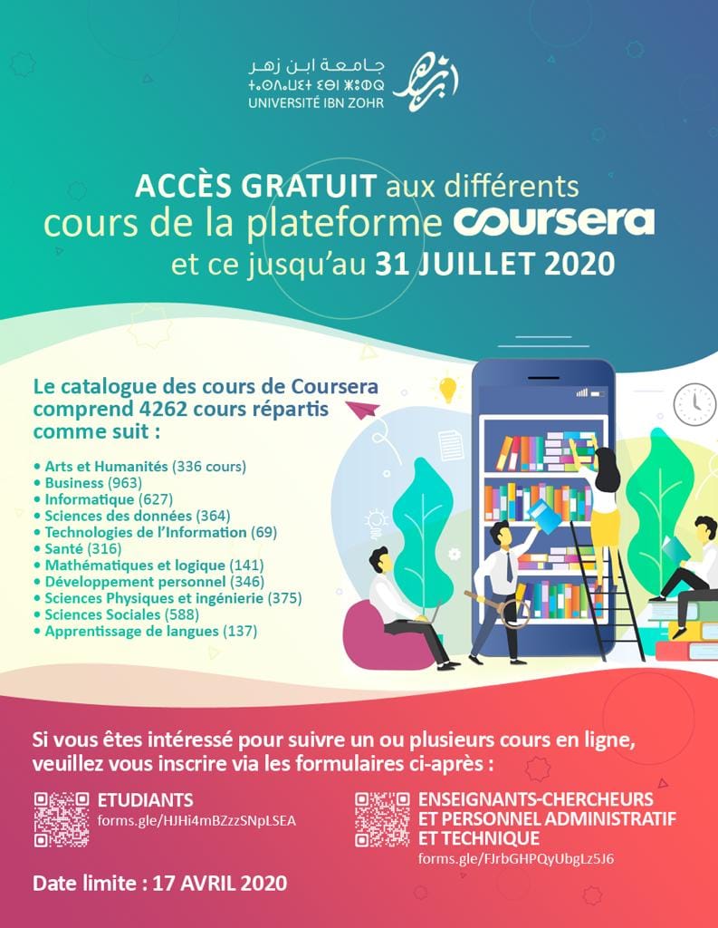 Plateforme Coursera  Accès gratuit jusqu au 31 Juillet 2020