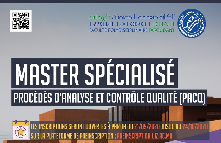 Inscriptions au Master  spécialisé Procédés d Analyse et Contrôle Qualité