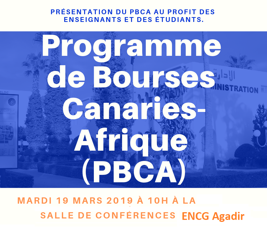 la nouvelle édition du Programme de Bourses Canaries-Afrique - PBCA