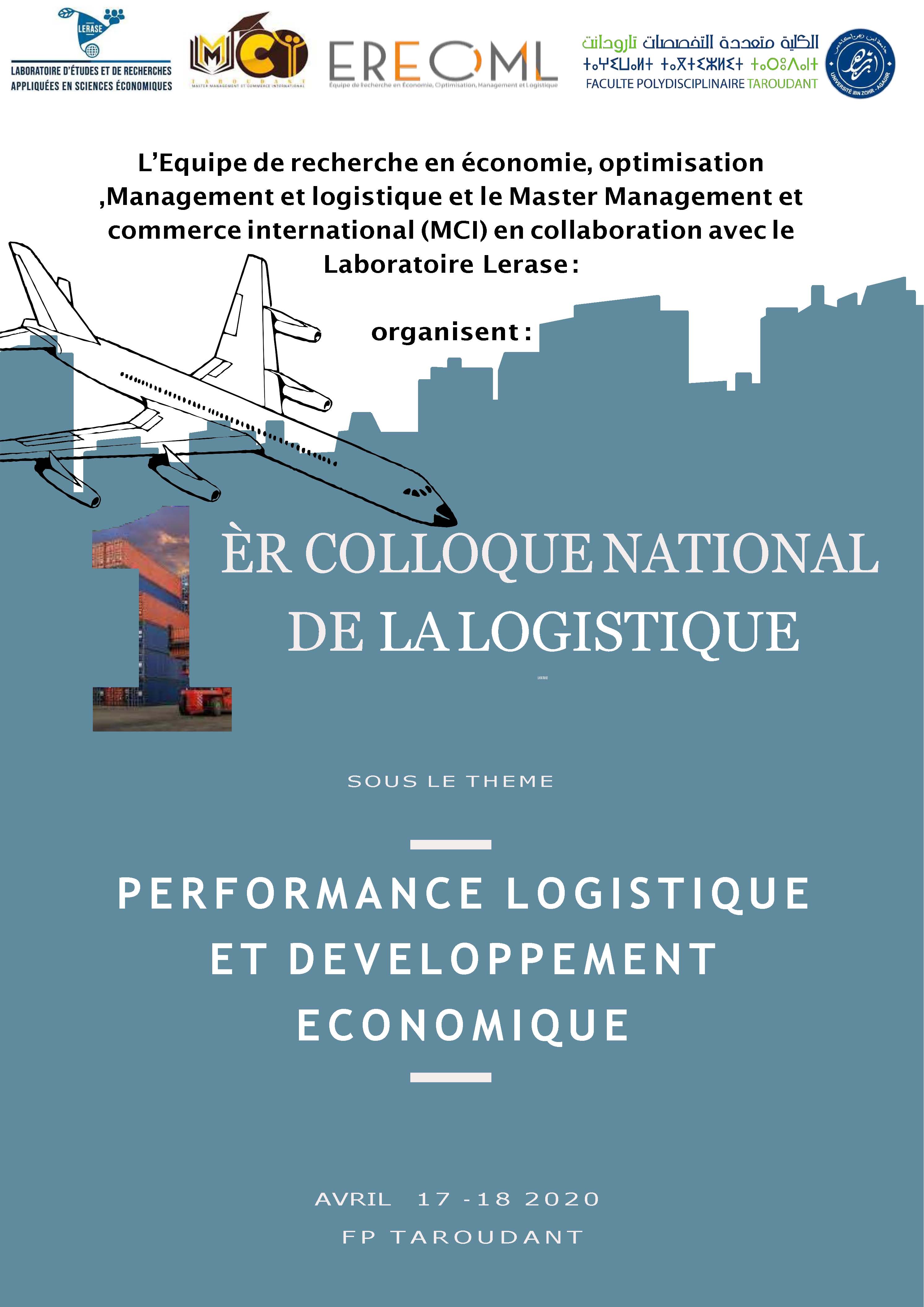 1 er colloque national sous le thème Performance logistique et développement économique