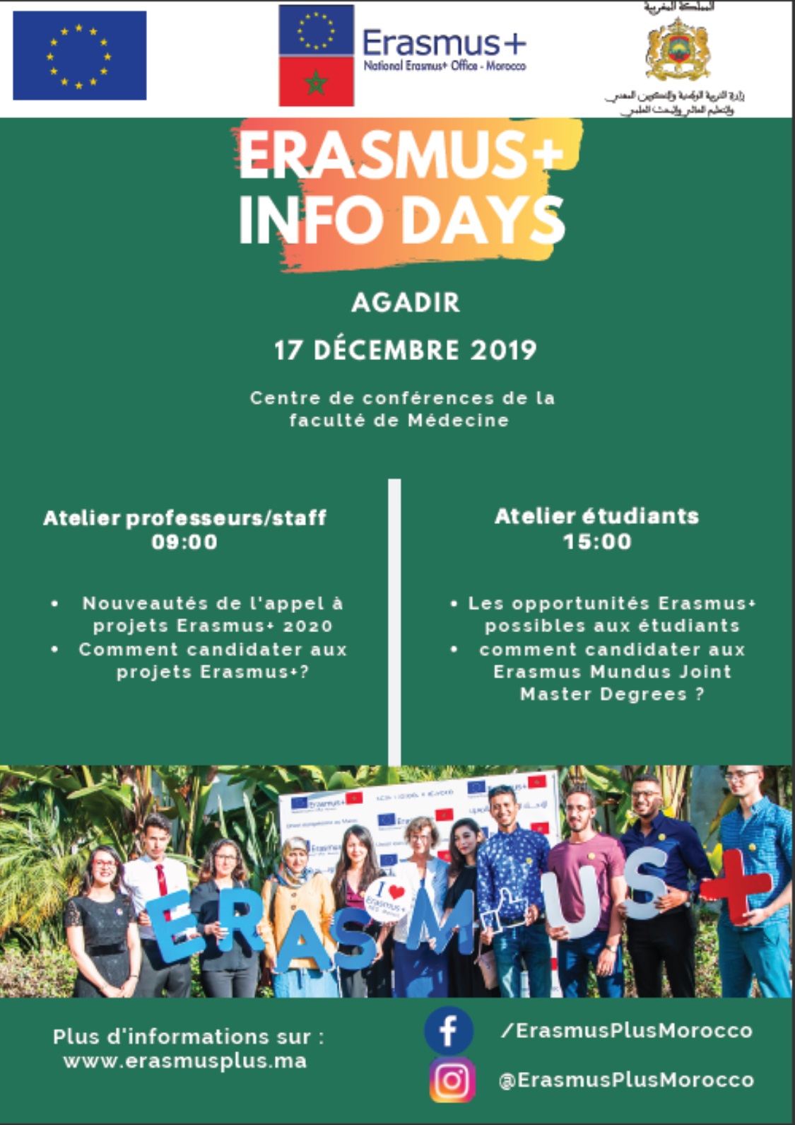 Info day programme Erasmus