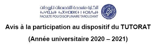candidature au programme TUTORAT 2020-2021